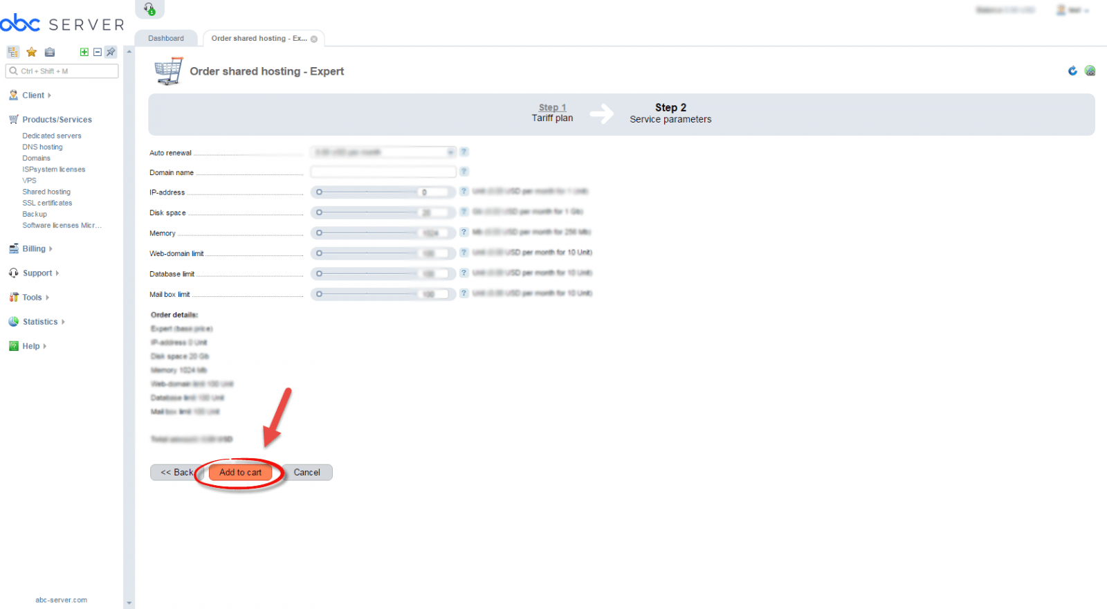 How to order hosting Blog a hosting provider ABCServer