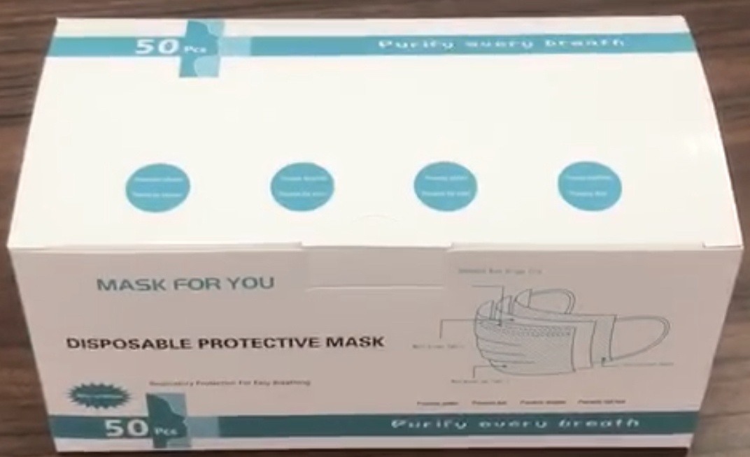 Face Mask Packed in Box of 50 pcs Wholesale Apparel From
