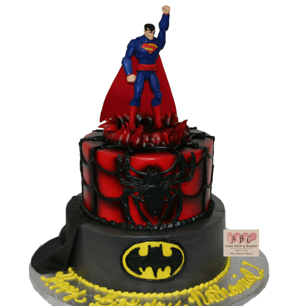 1561 Superman Spiderman Batman Cake Abc Cake Shop Bakery
