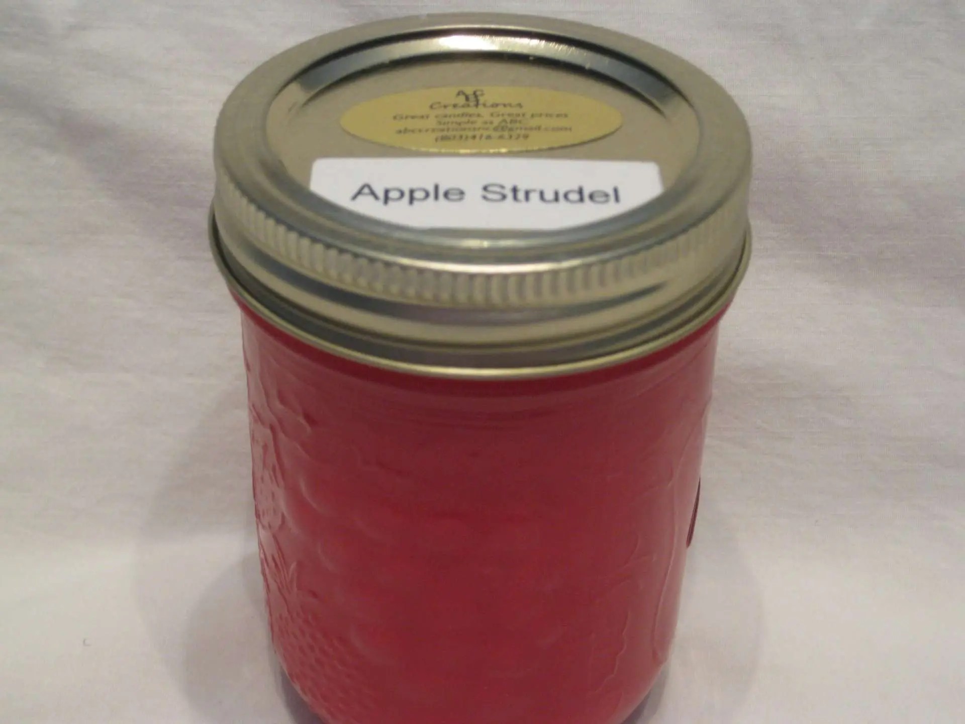 Apple Strudel Soy Candle ABC Creations of NC