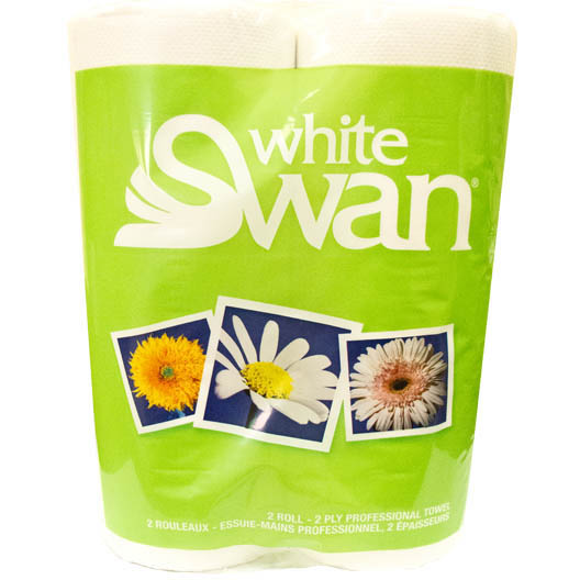 Paper Towels 2Ply White Swan Case of 24 ABC Distribution