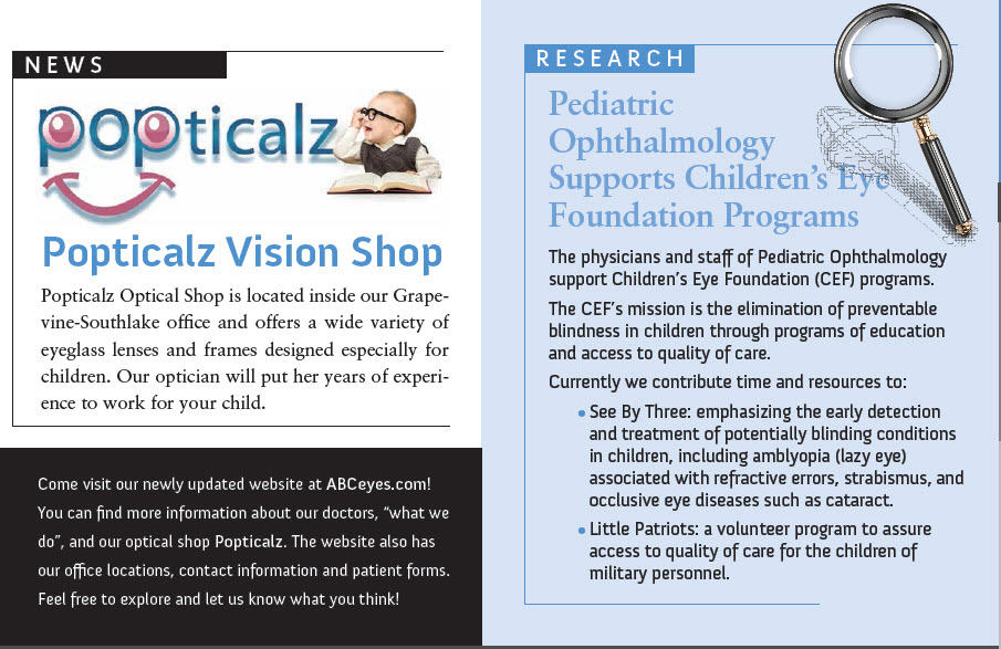 Pediatric Ophthalmology PA ABC Eyes Dallas Grapevine Plano