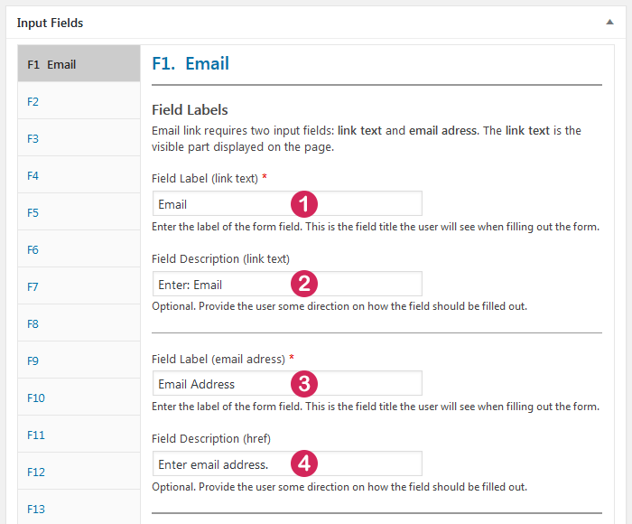 Staff List Field Type Email abcFolio WordPress Plugins