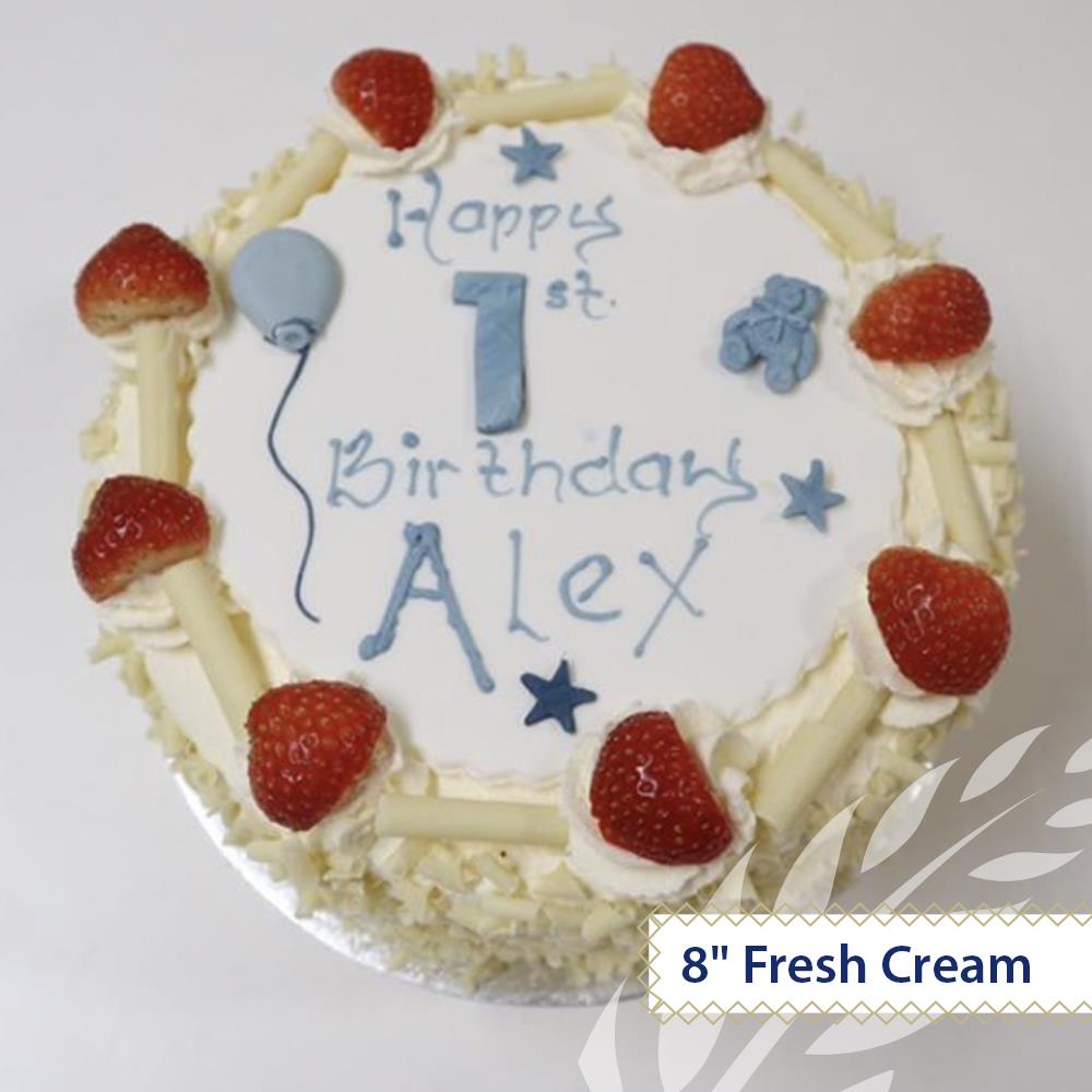 Fresh Cream Birthday Cake O'Connors Bakery Clare Limerick Galway