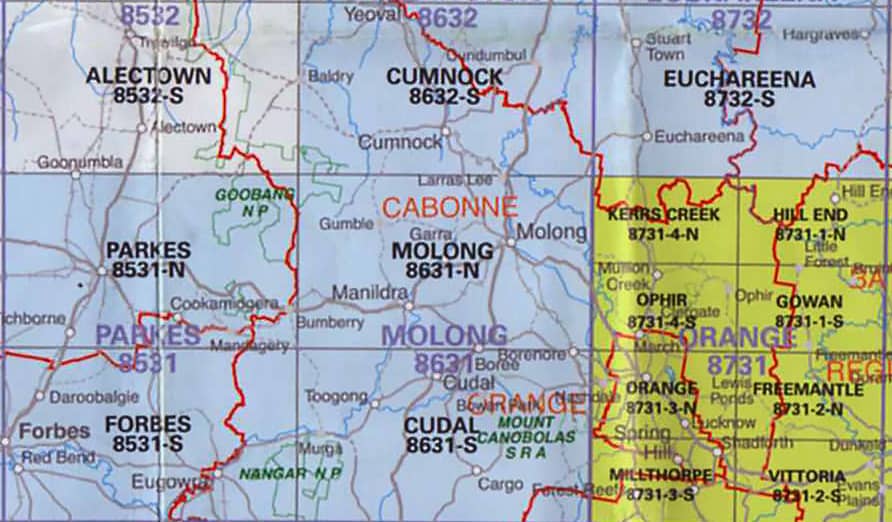 Molong NSW Map