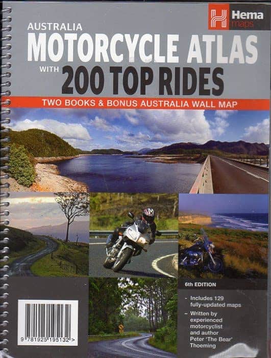 Australia Motorcycle Atlas Hema A.B.C. Maps