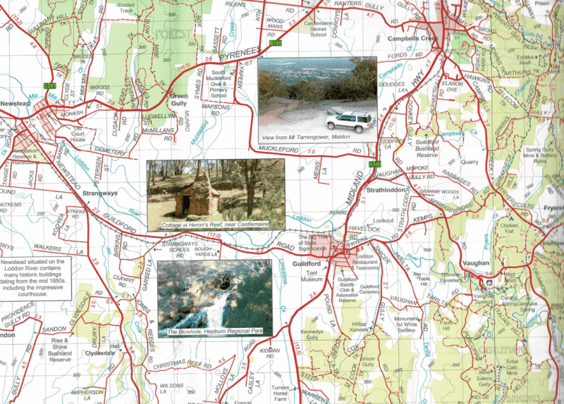 Daylesford Castlemaine Hayman's Maps A.B.C. Maps