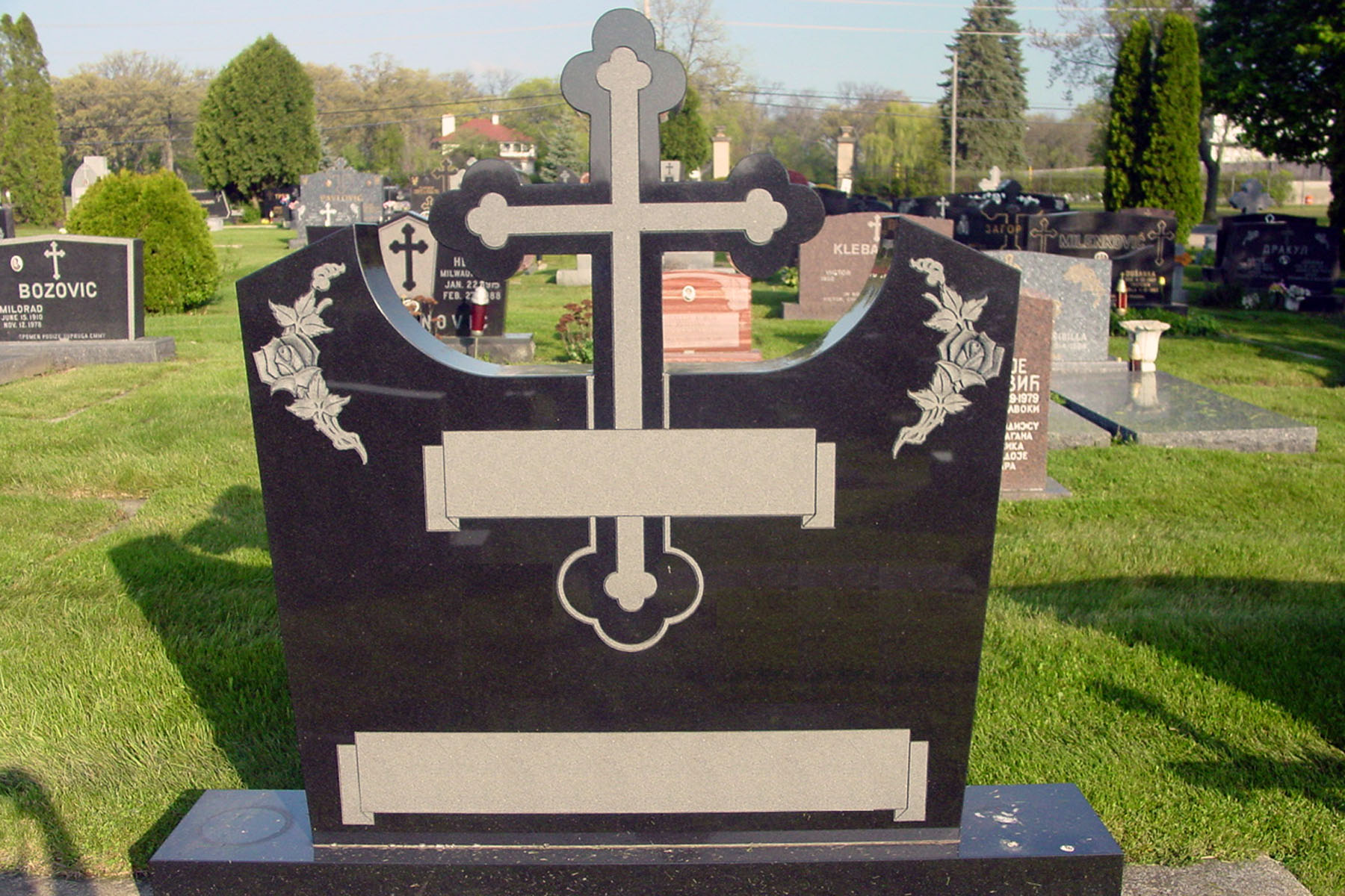 Chicago Custom Granite Monuments from GeoKatABC Monuments