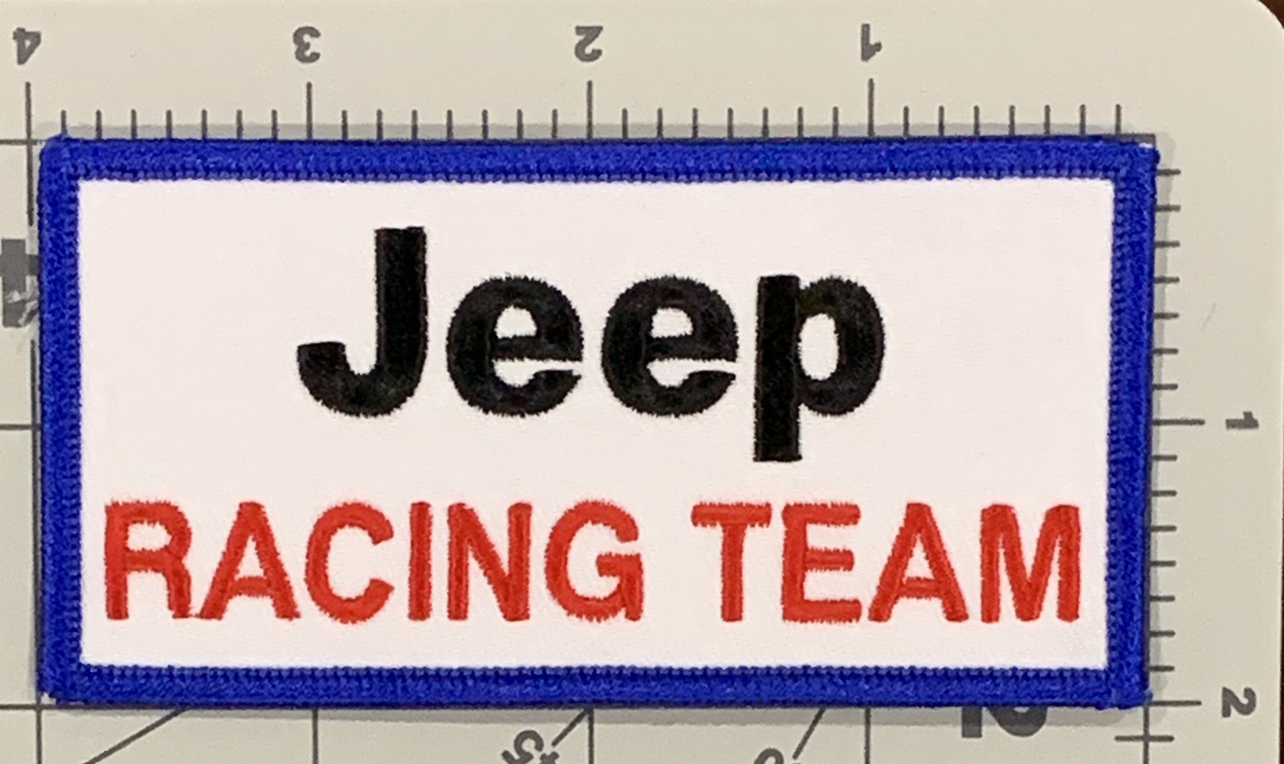 VINTAGE STYLE JEEP RACING TEAM ABC PATCHES
