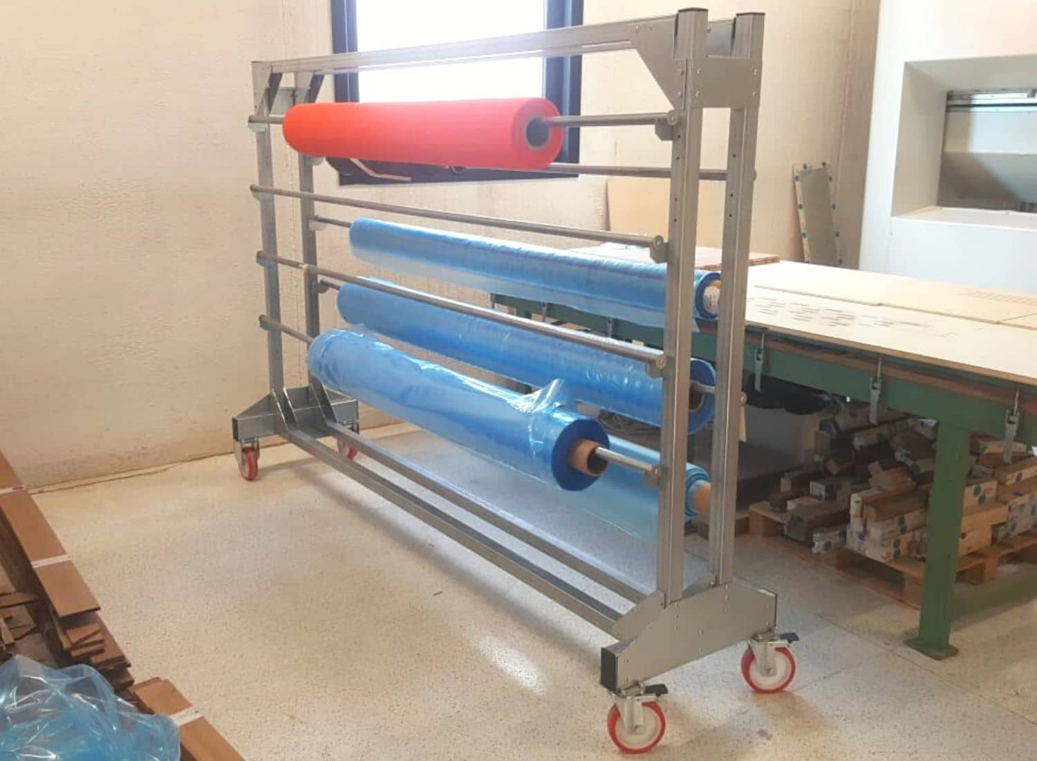 Maxi roll storage trolley ABC Equipment & Solutions