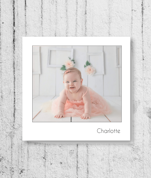 Single Photo Canvas With Text ABC Prints
