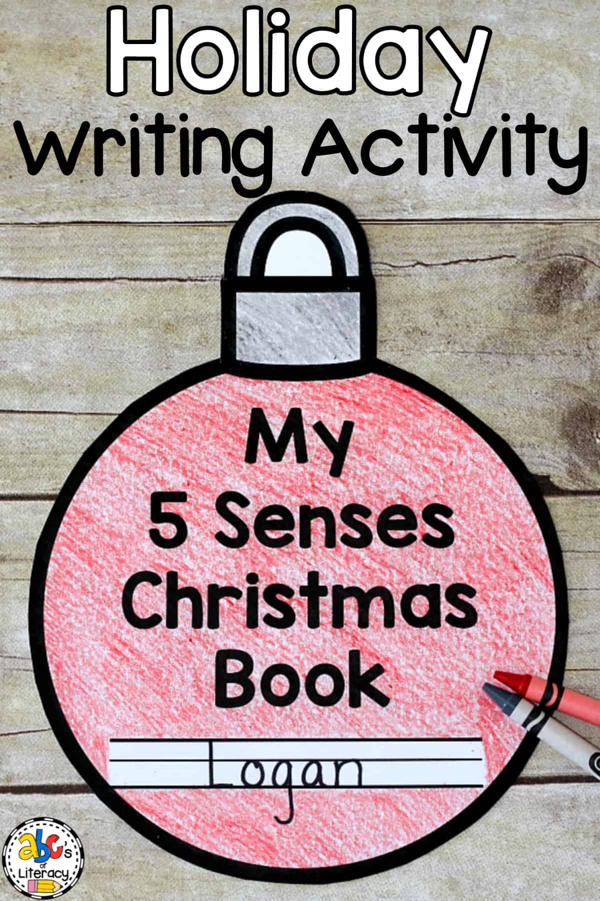 5 Senses Christmas Book: Holiday Writing Activity for Kids