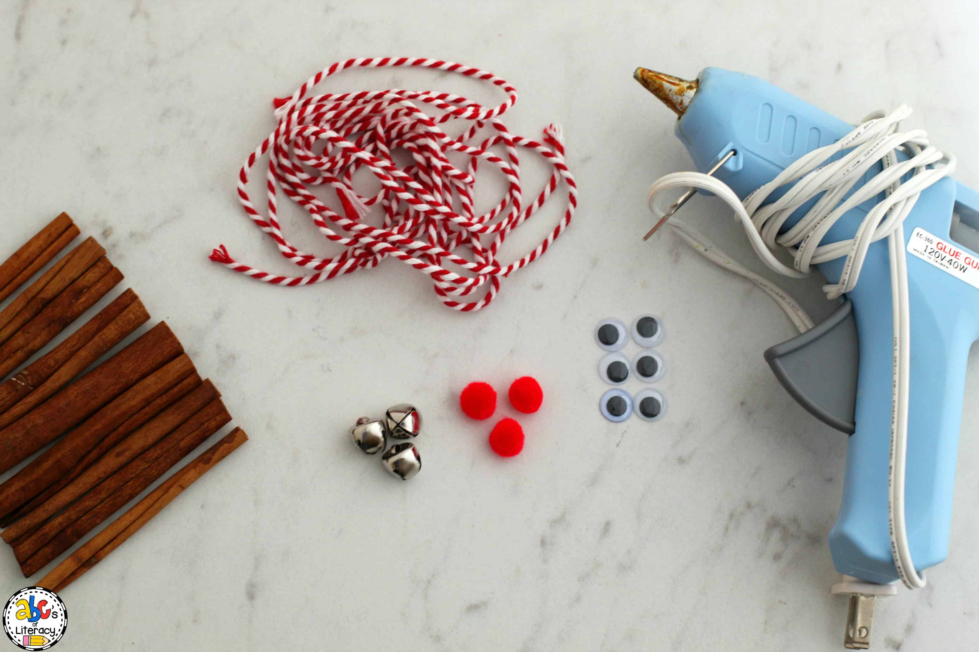 Cinnamon Stick Rudolph Ormament BookInspired Christmas Craft