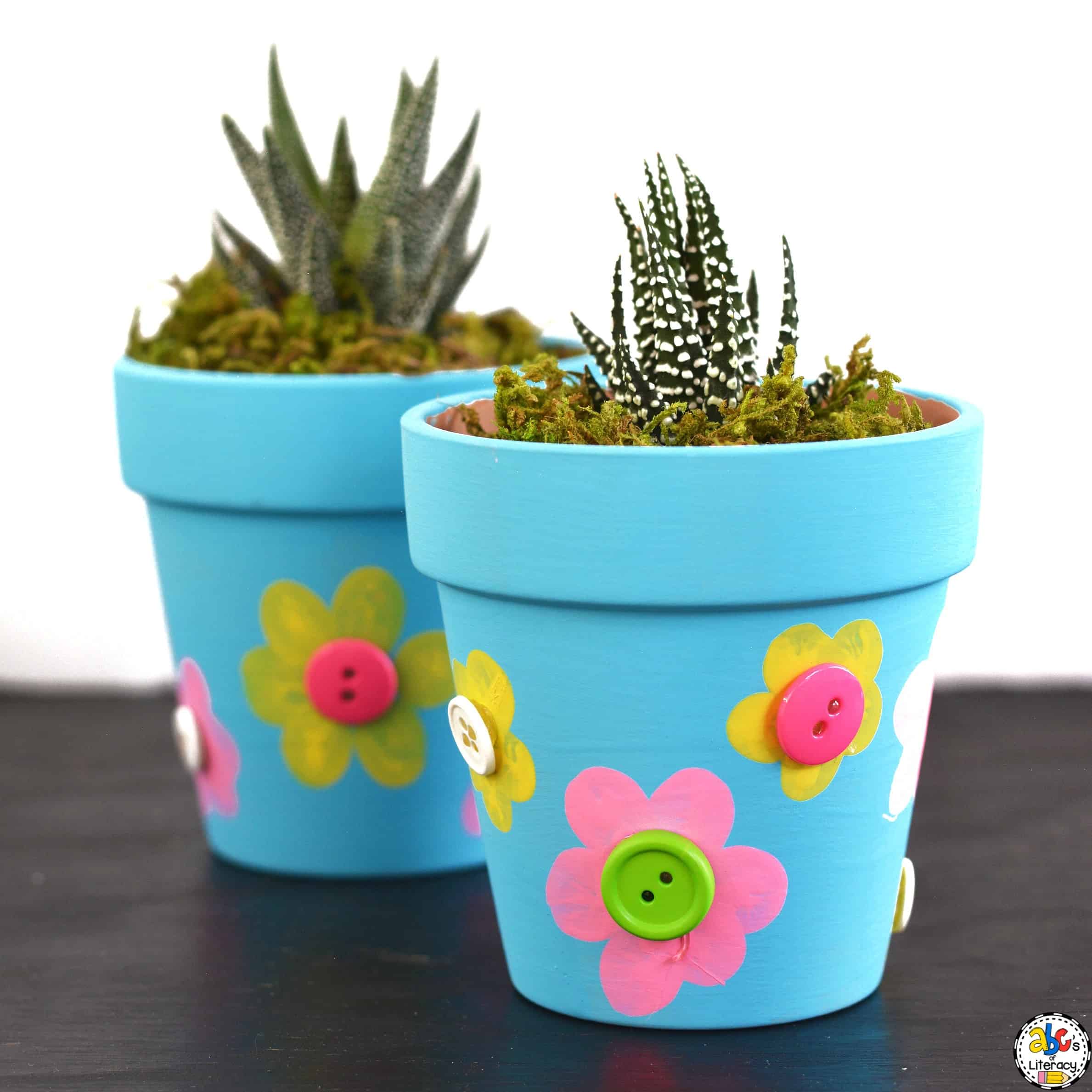 How To Make A Fingerprint Flowerpot Craft For A Mother's Day Keepsake