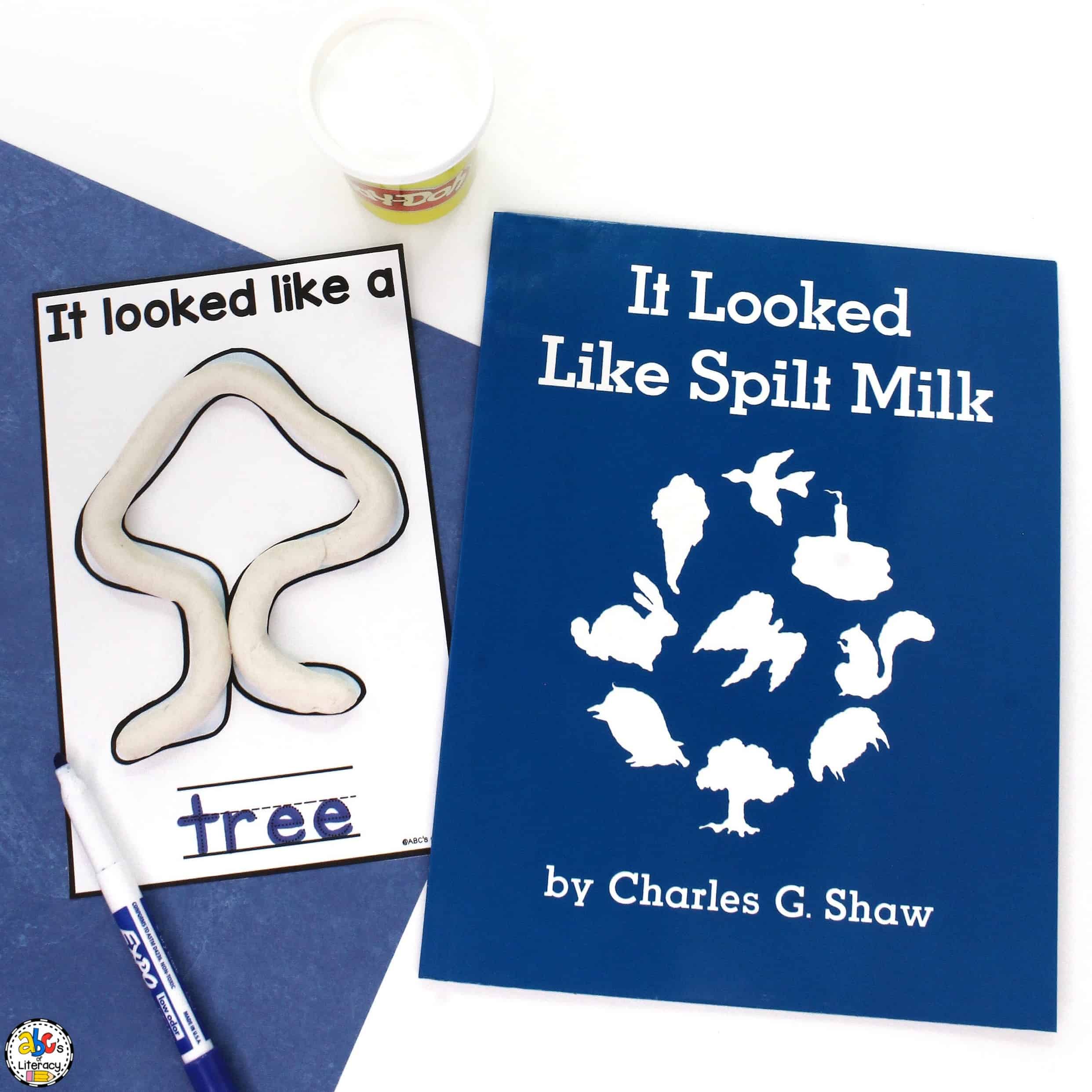 Spilt Milk Play Dough Mats Book Inspired Sensory Activity