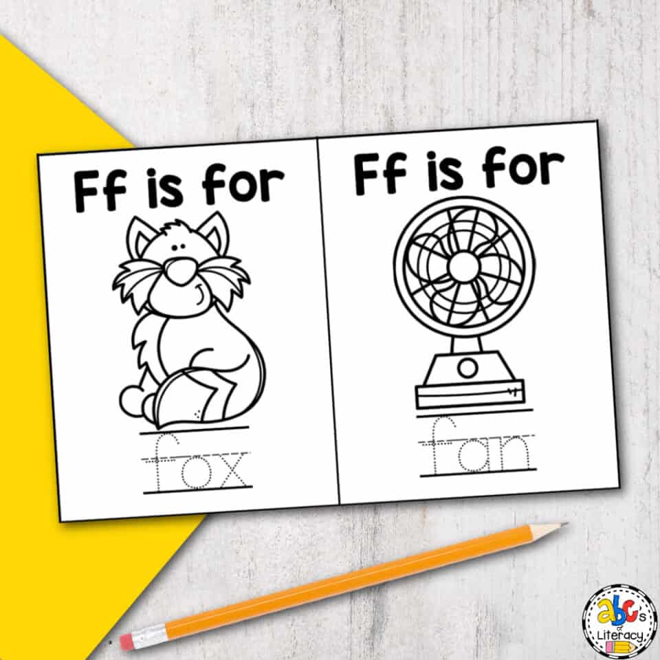 Letter F Book