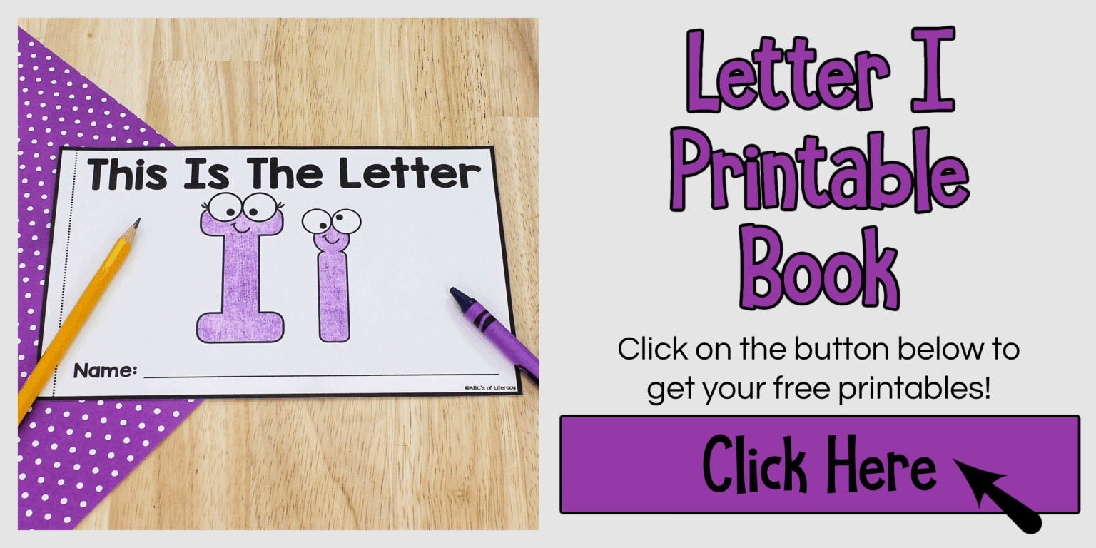 Letter I Book: Printable Alphabet Book for Preschoolers