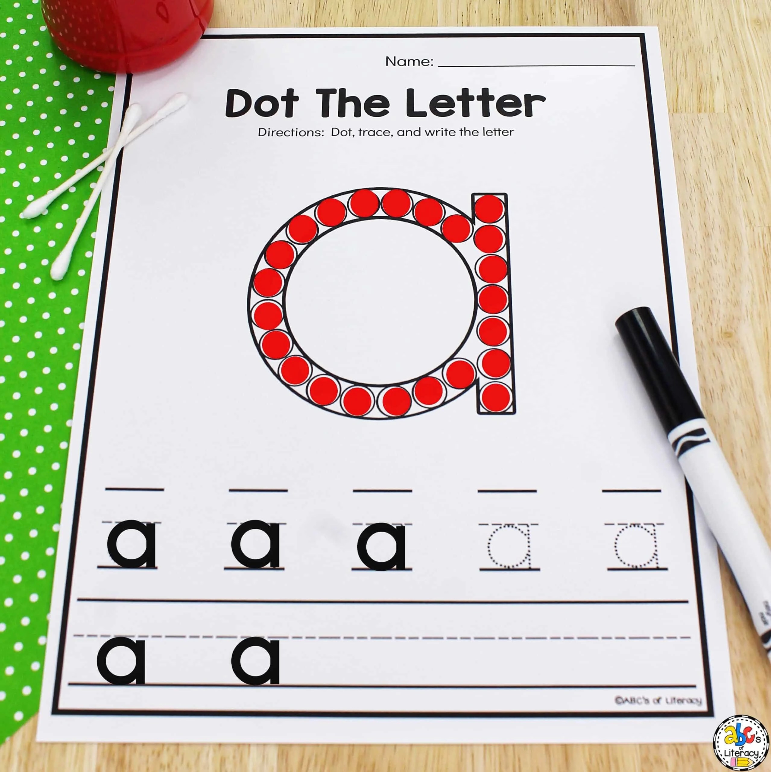 letter a worksheets for kids letter recognition activity