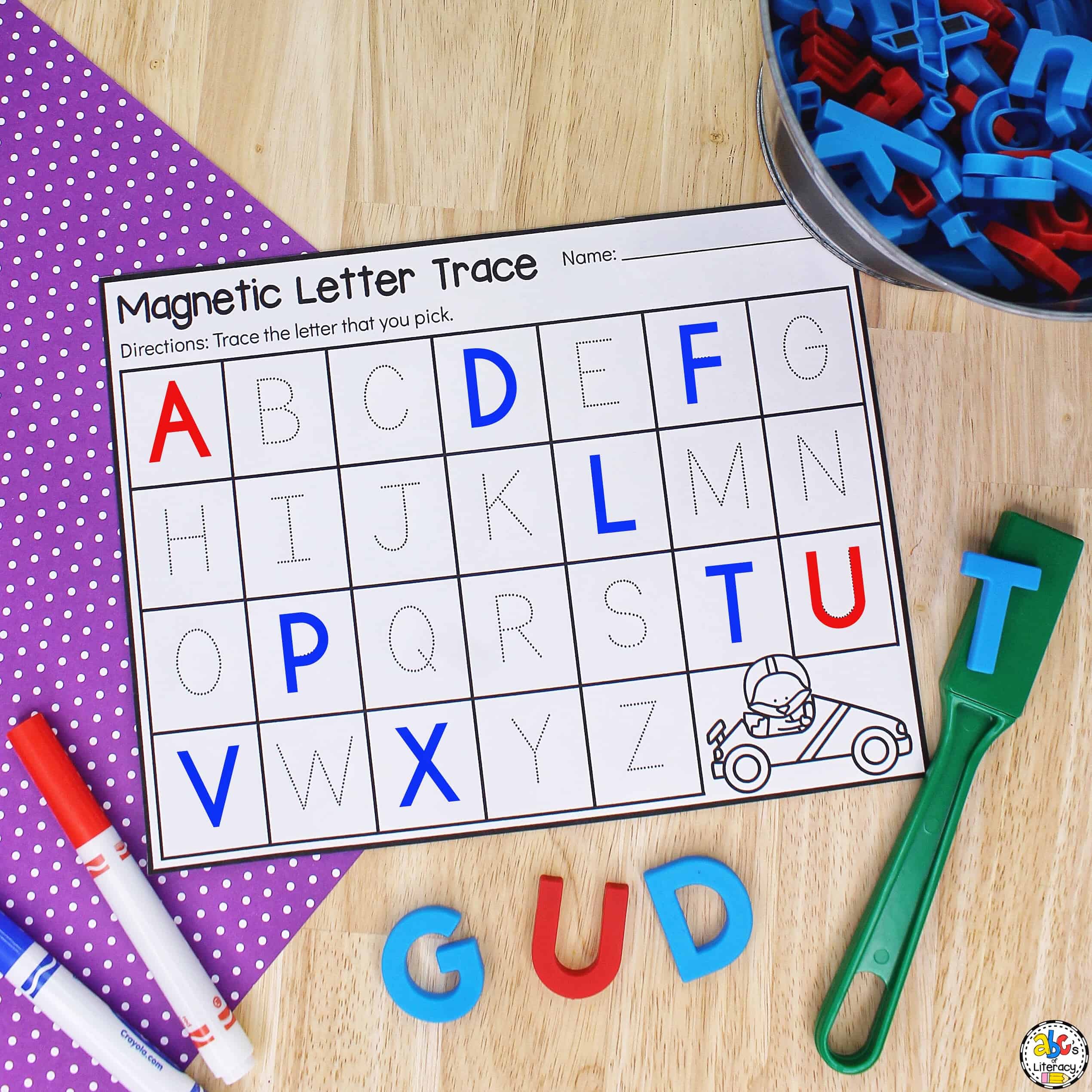 Letter Tracing Activity Writing Activity for Preschoolers