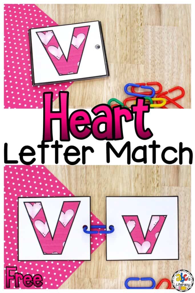 Heart Letter Match Activity