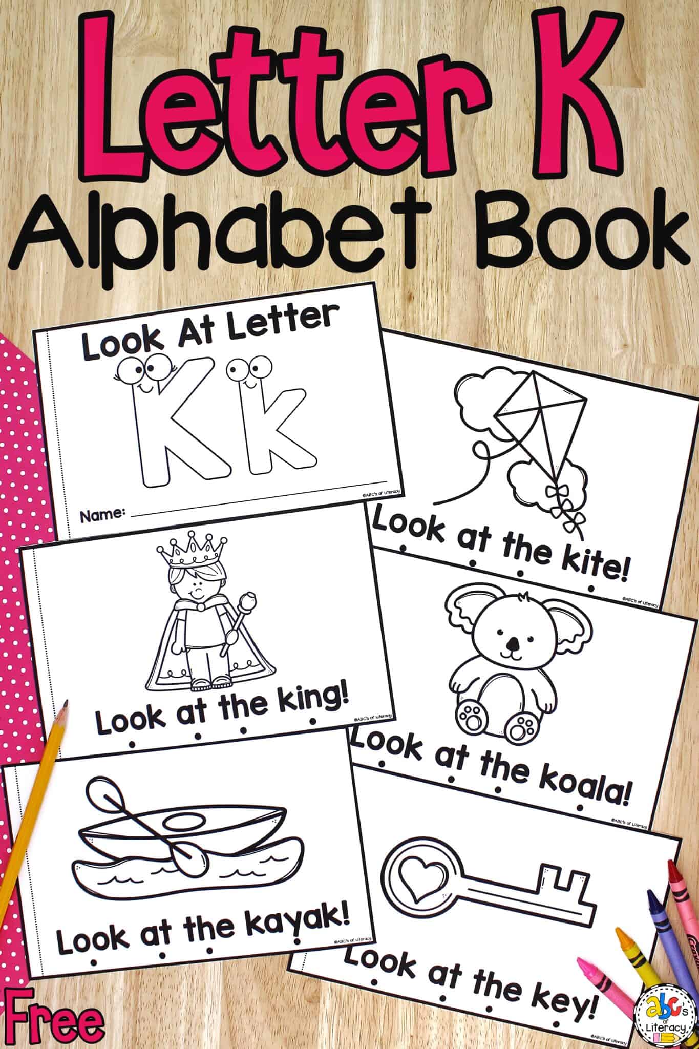 Letter K Book Letter Recognition Activity