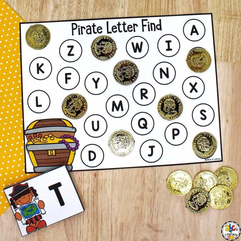 Pirate Letter Find Activity Letter Recognition Activity