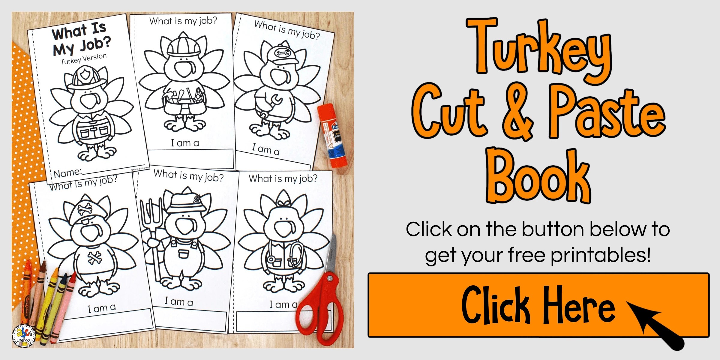 Cut And Paste Turkey Coloring Pages