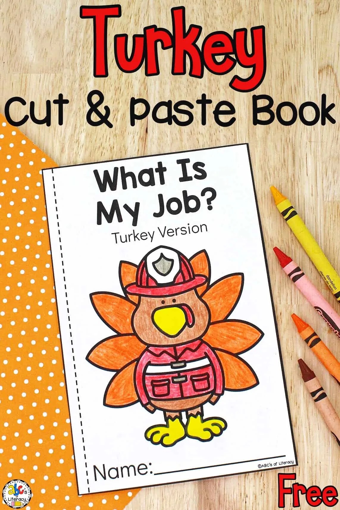 Turkey Cut & Paste Book
