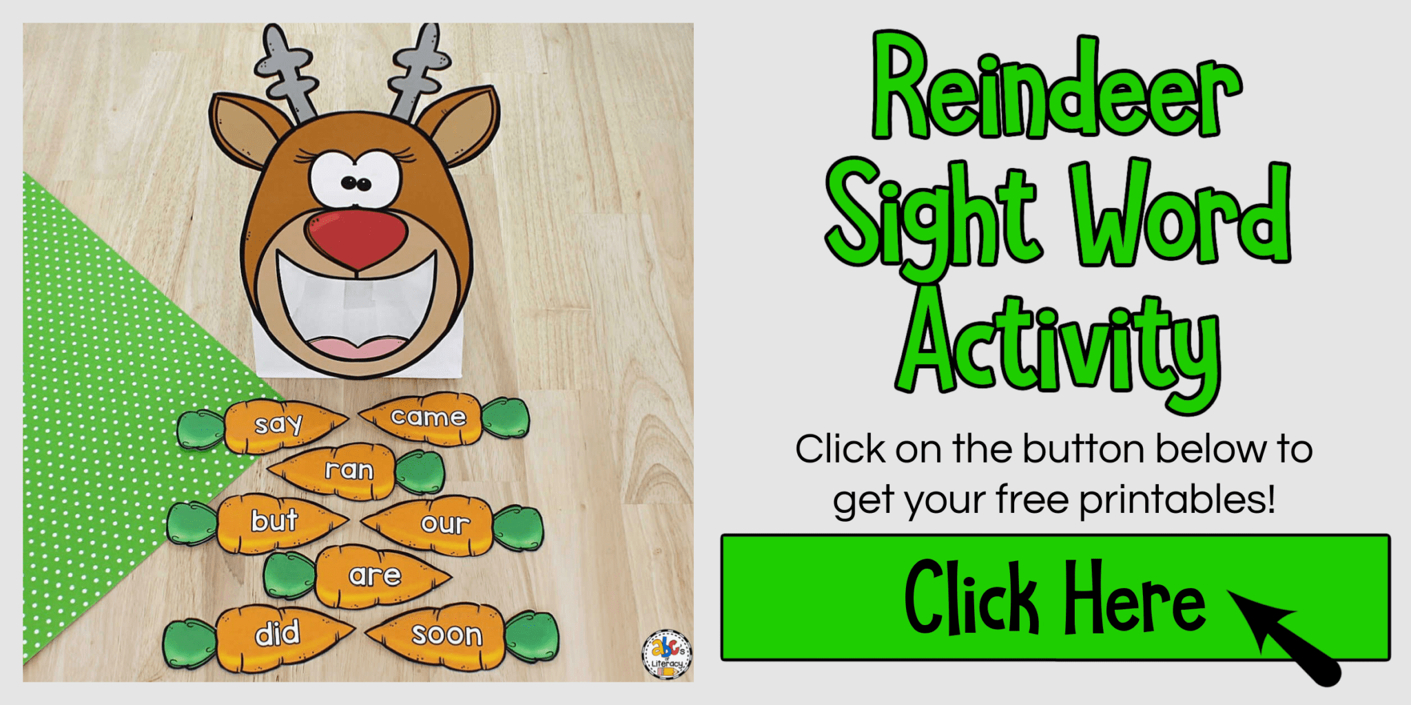 Reindeer Sight Word Activity