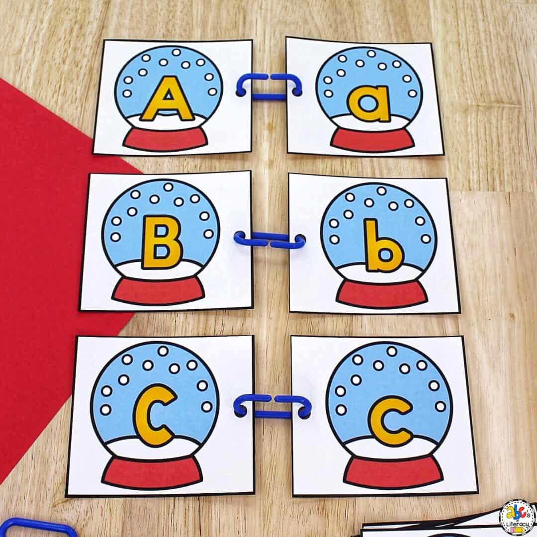 Snow Globe Letter Match Activity