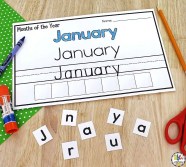Cut And Paste Months Of The Year Worksheets