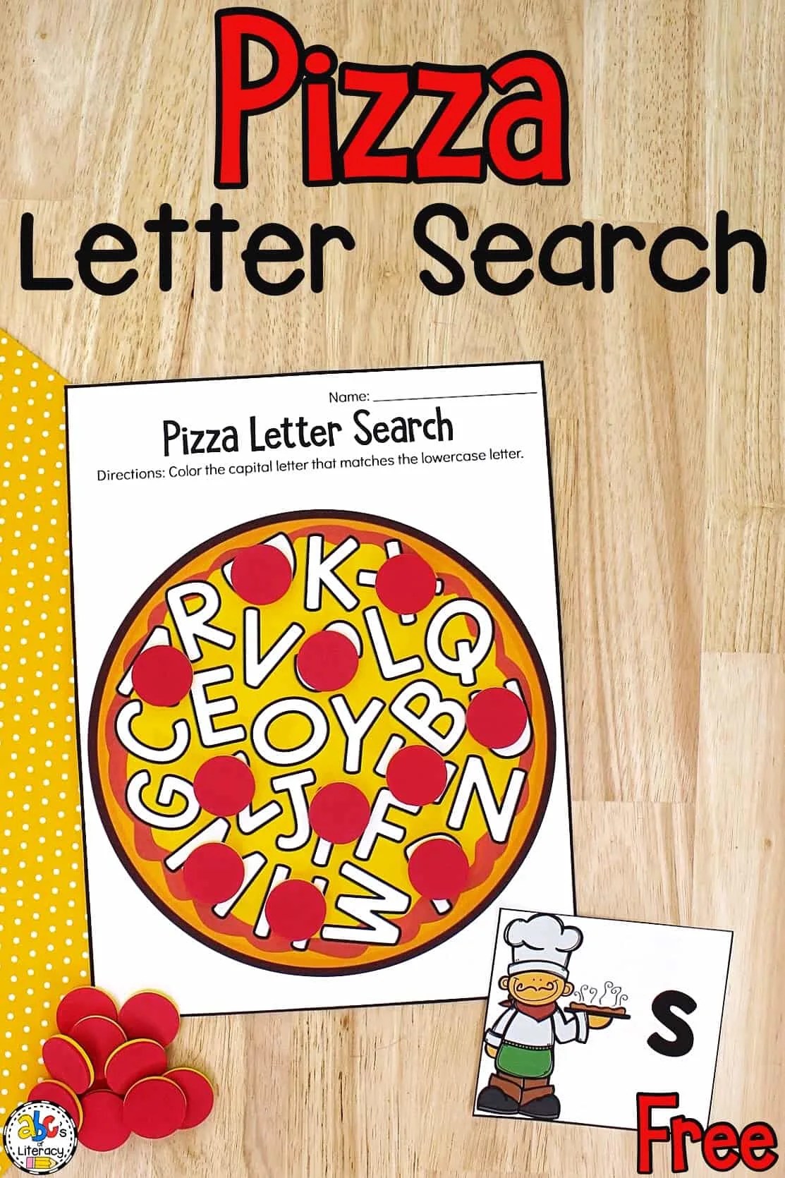 Pizza Letter Search Activity