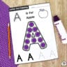 Letter Dot Painting Worksheets