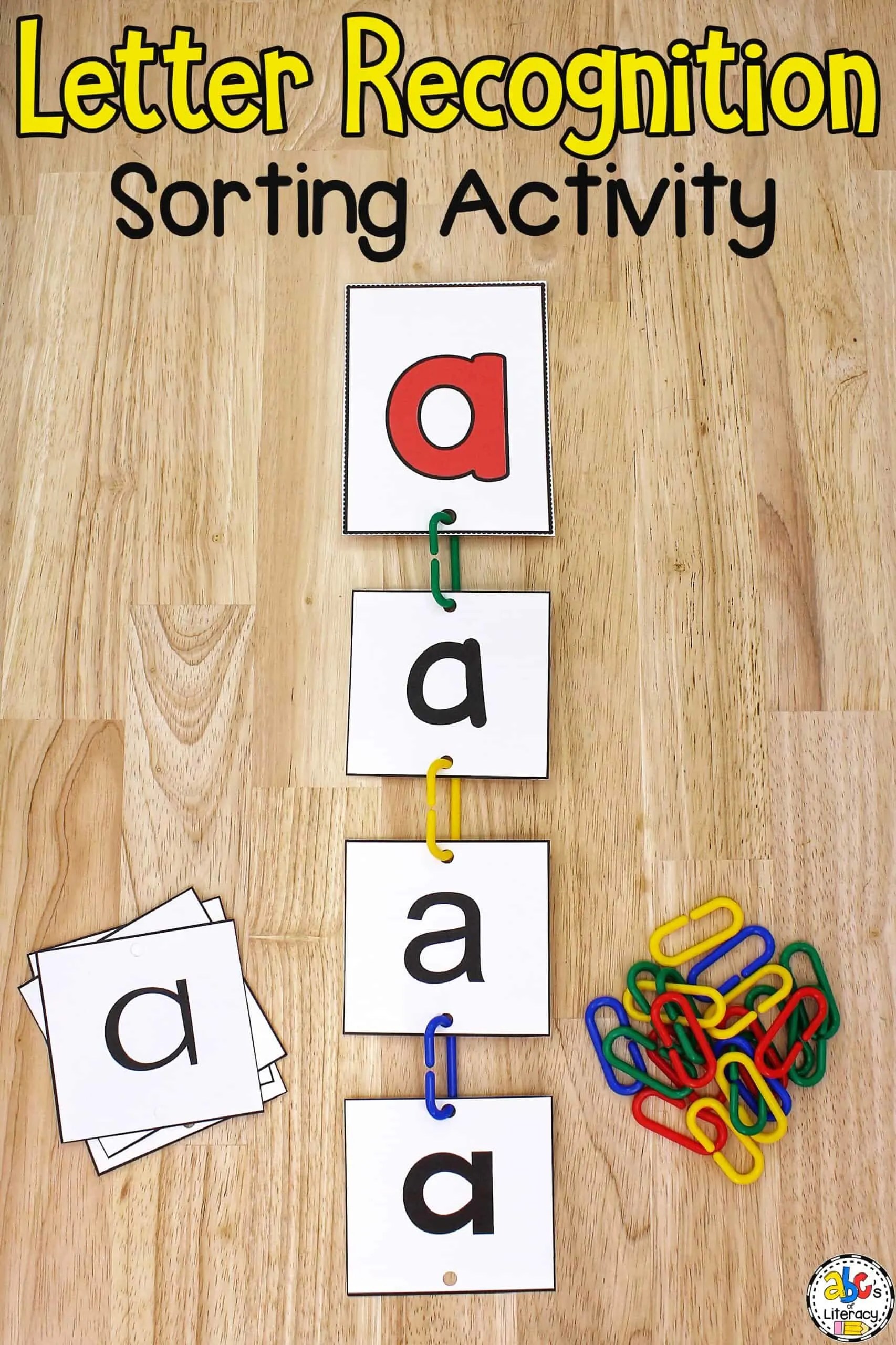 Letter Recognition Sorting Activity