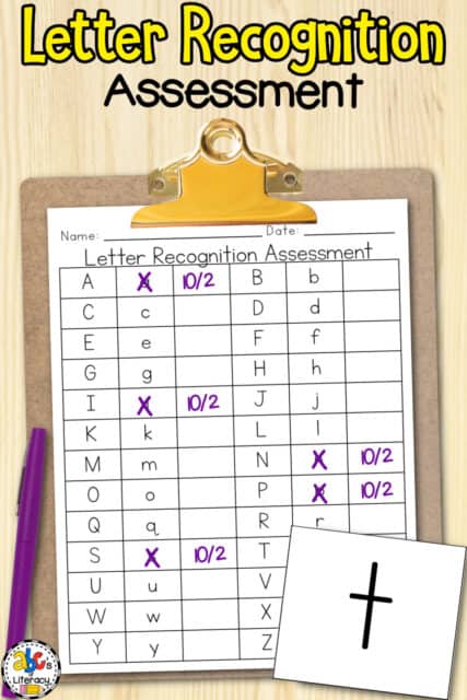 Letter Recognition Assessment