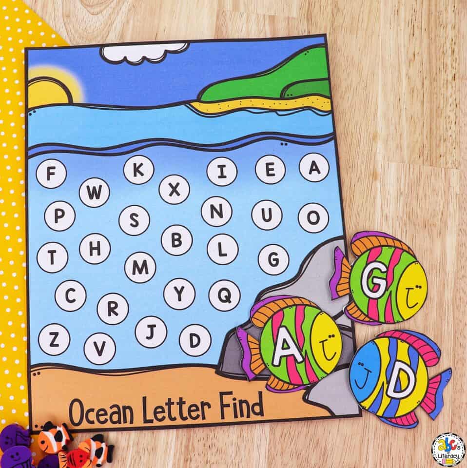 Ocean Letter Find Activity