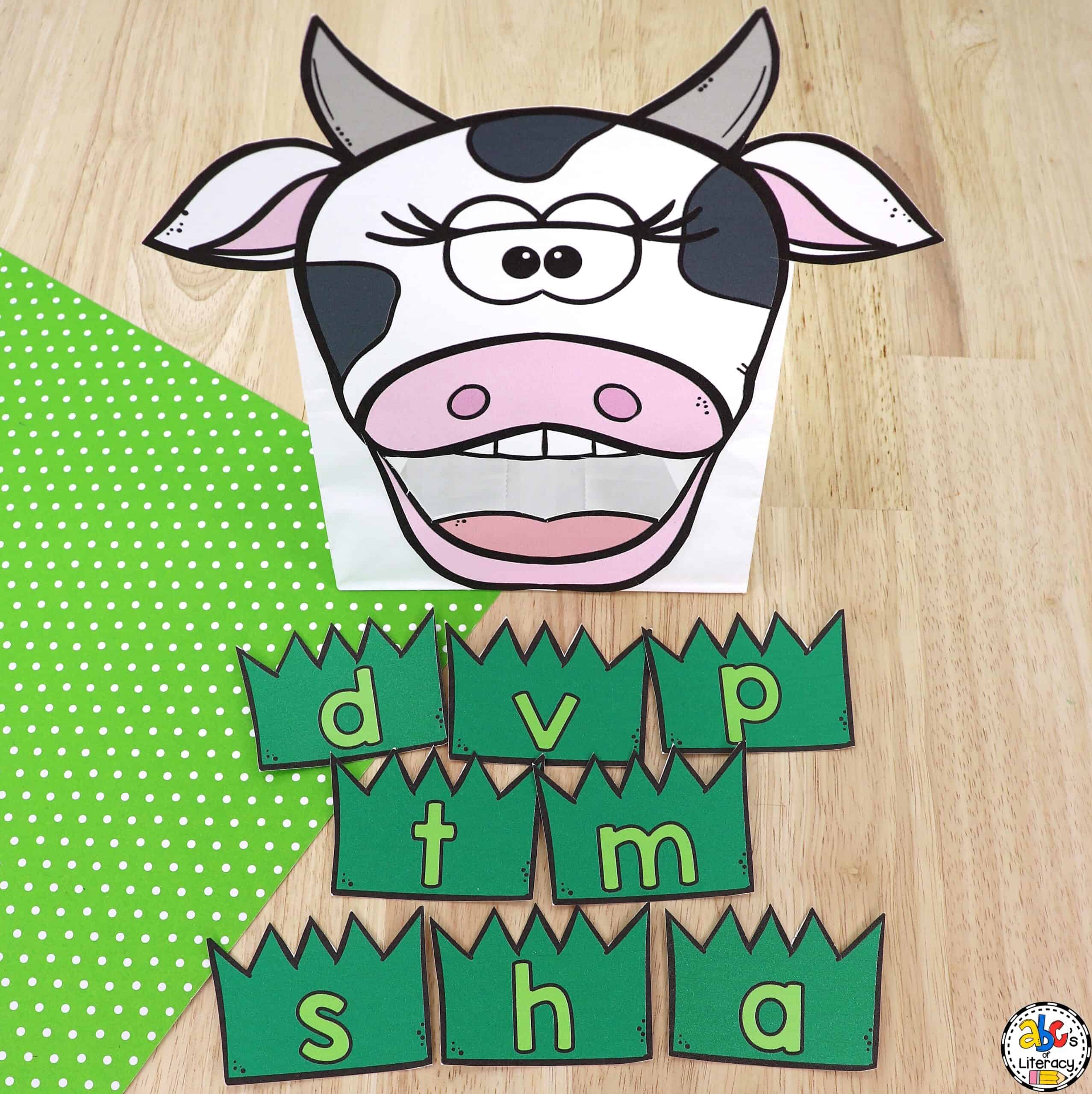 Cow Letter Recognition Activity Story ABC s Of Literacy