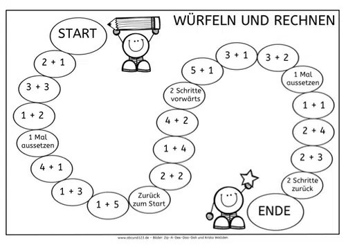 Würfelspiel im Zahlenraum bis 6