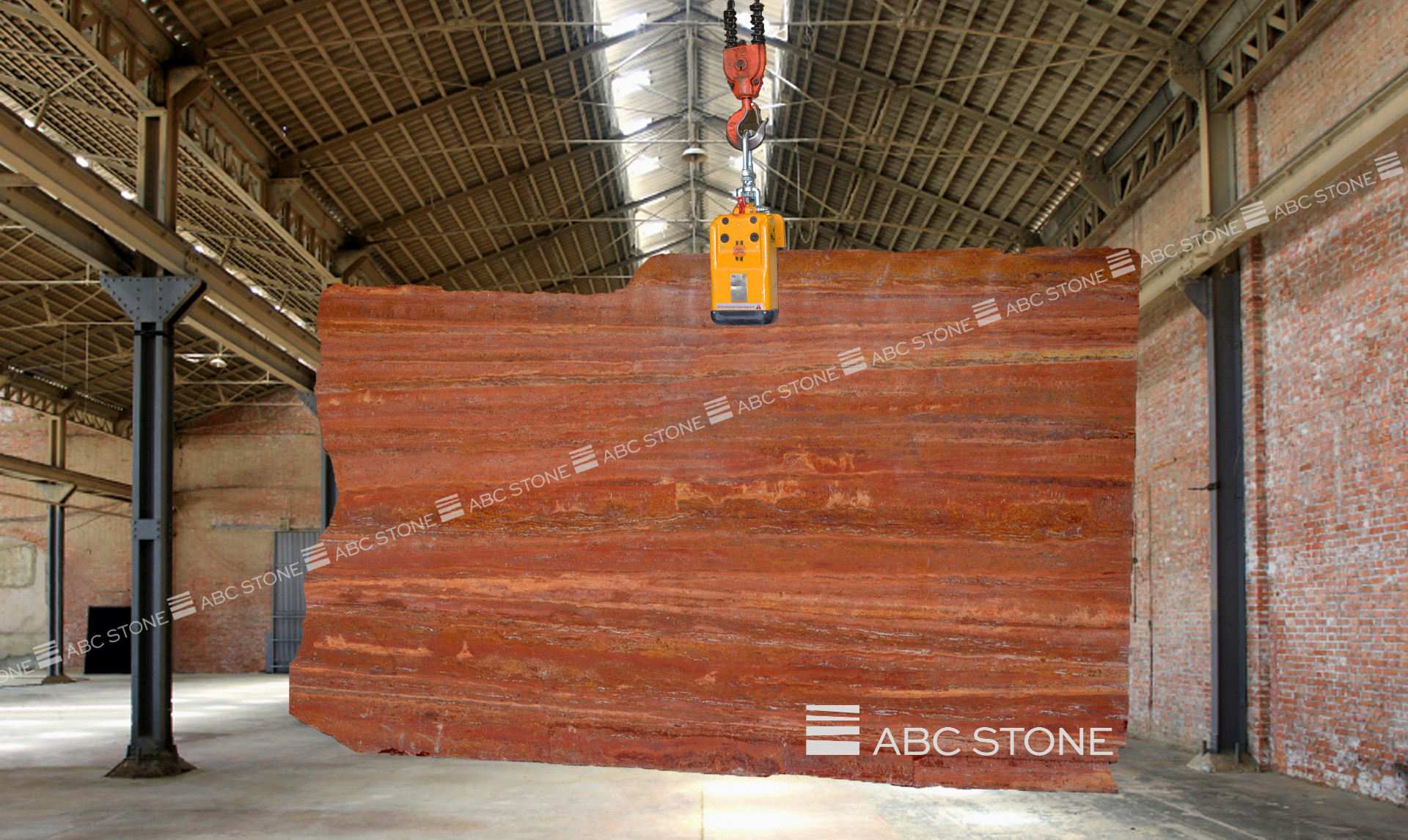 Red Travertine Vein Cut ABC Stone ABC Stone