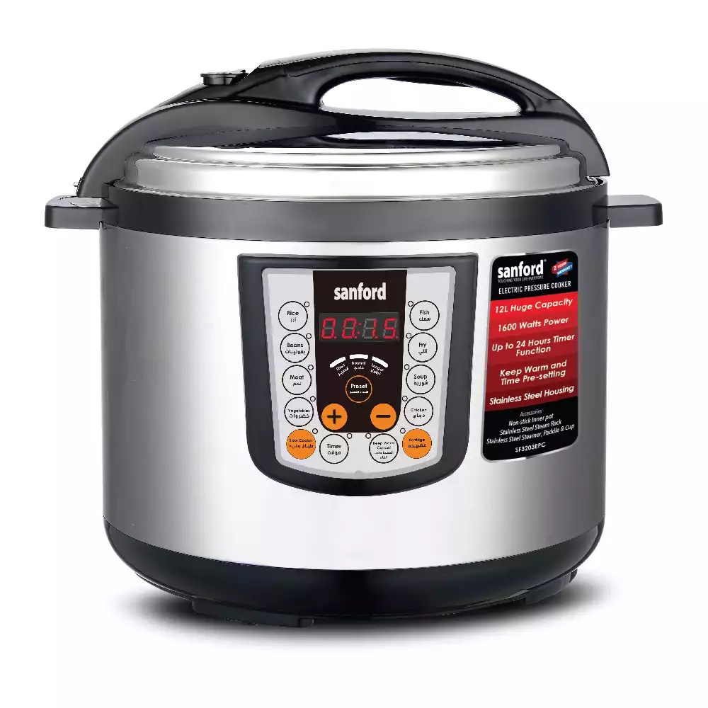 SANFORD Digital Pressure Cooker 12 Lts SF3203EPC AB Desai