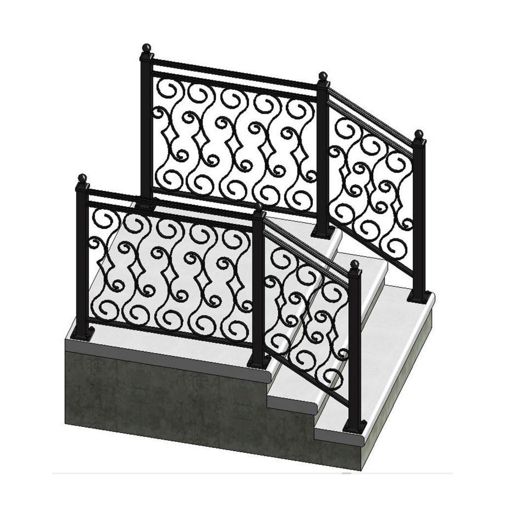 Curved Aluminum Railing Ottawa Railings Ottawa ABD IronWorld