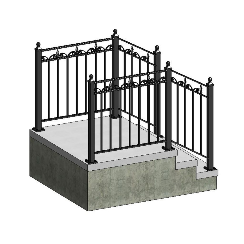 Flower Steel Railing Ottawa Railings Ottawa ABD IronWorld