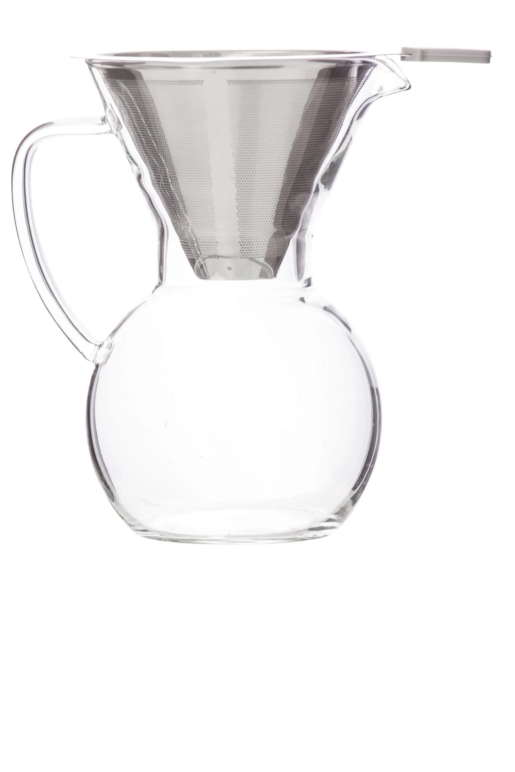 Glass Coffee Drip Pot With Stainless Steel Filter, 500ml Abdoolally