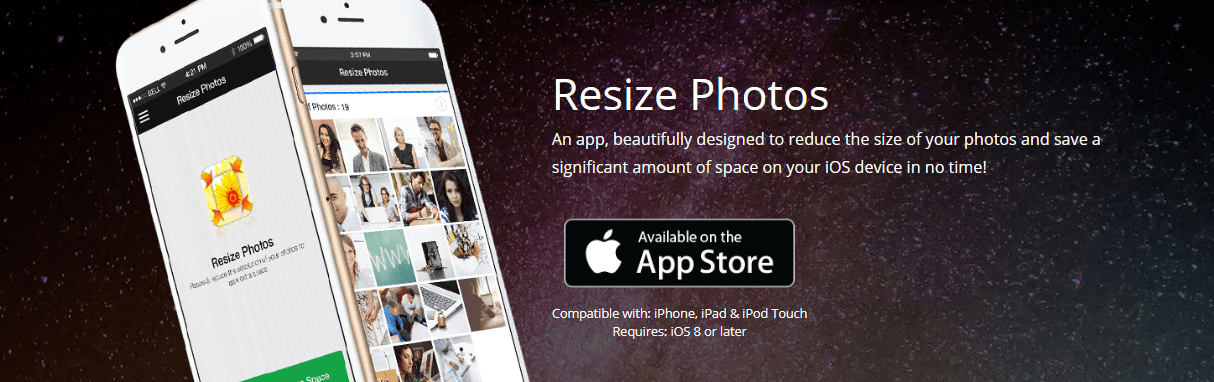 Resize Photos App Crop & Resize photos on iPhone, iPad