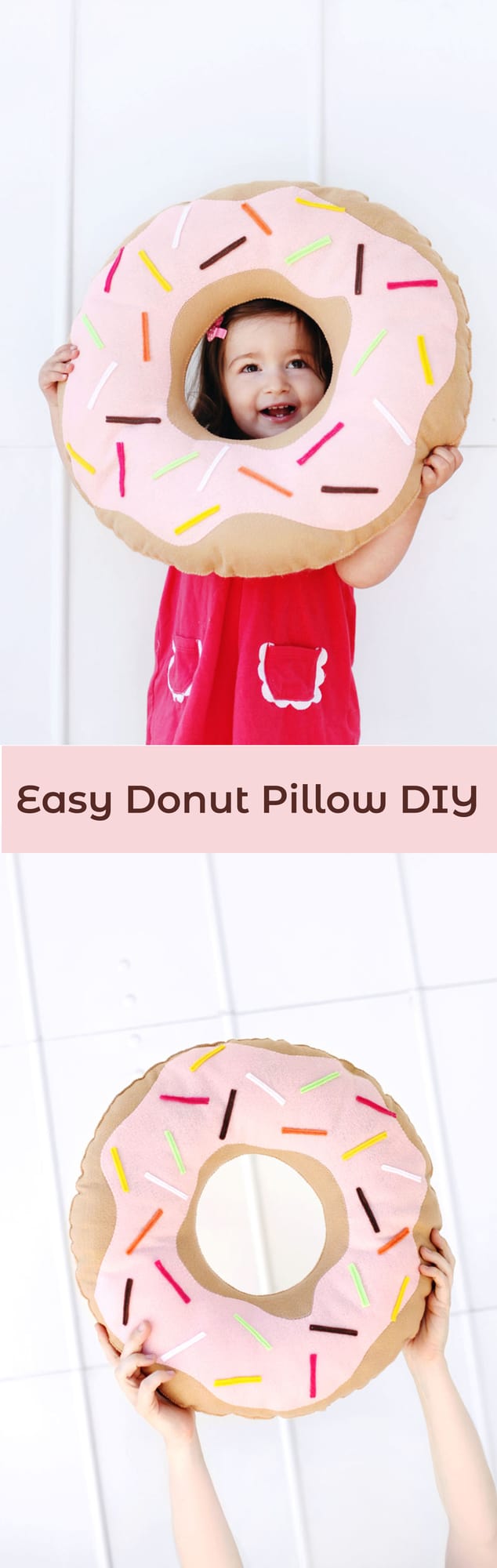 Simple and Sweet Donut Pillow A Beautiful Mess