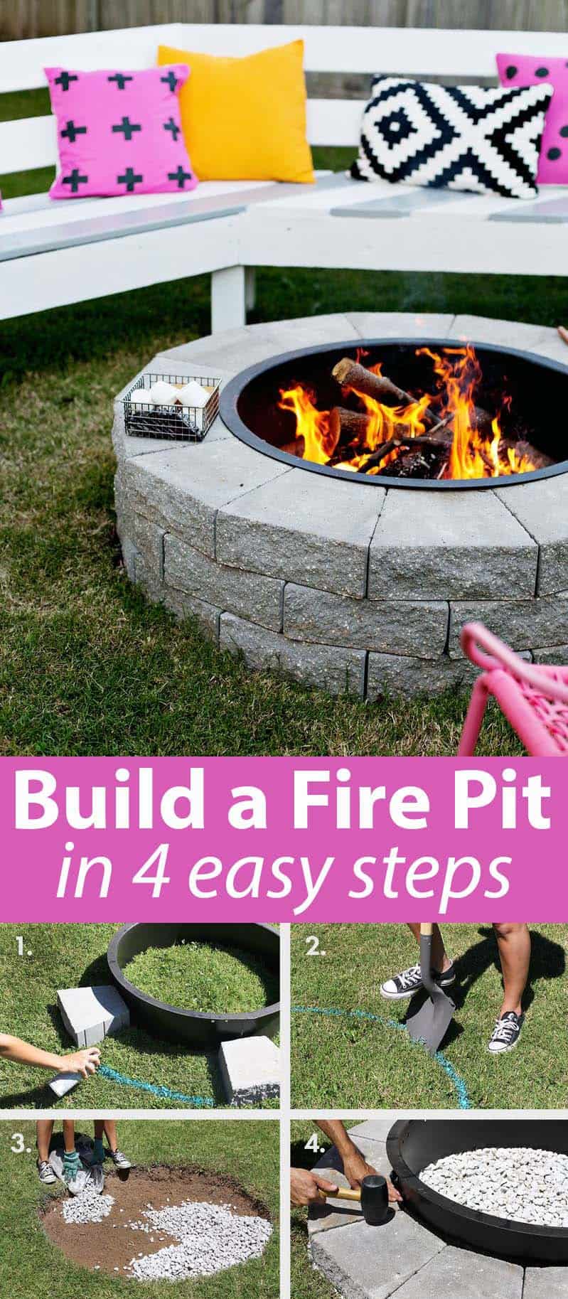 Make Your Own Fire Pit in 4 Easy Steps! A Beautiful Mess