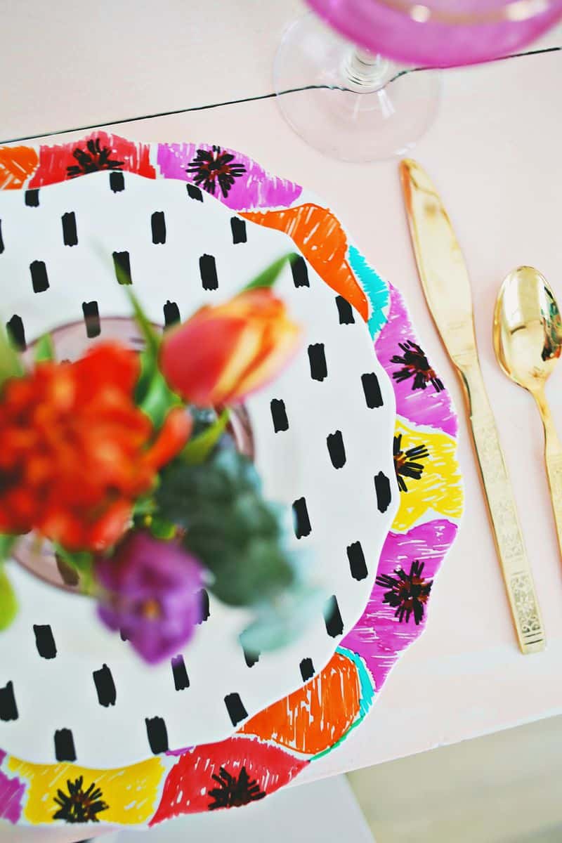 Hand Painted Dish Set A Beautiful Mess