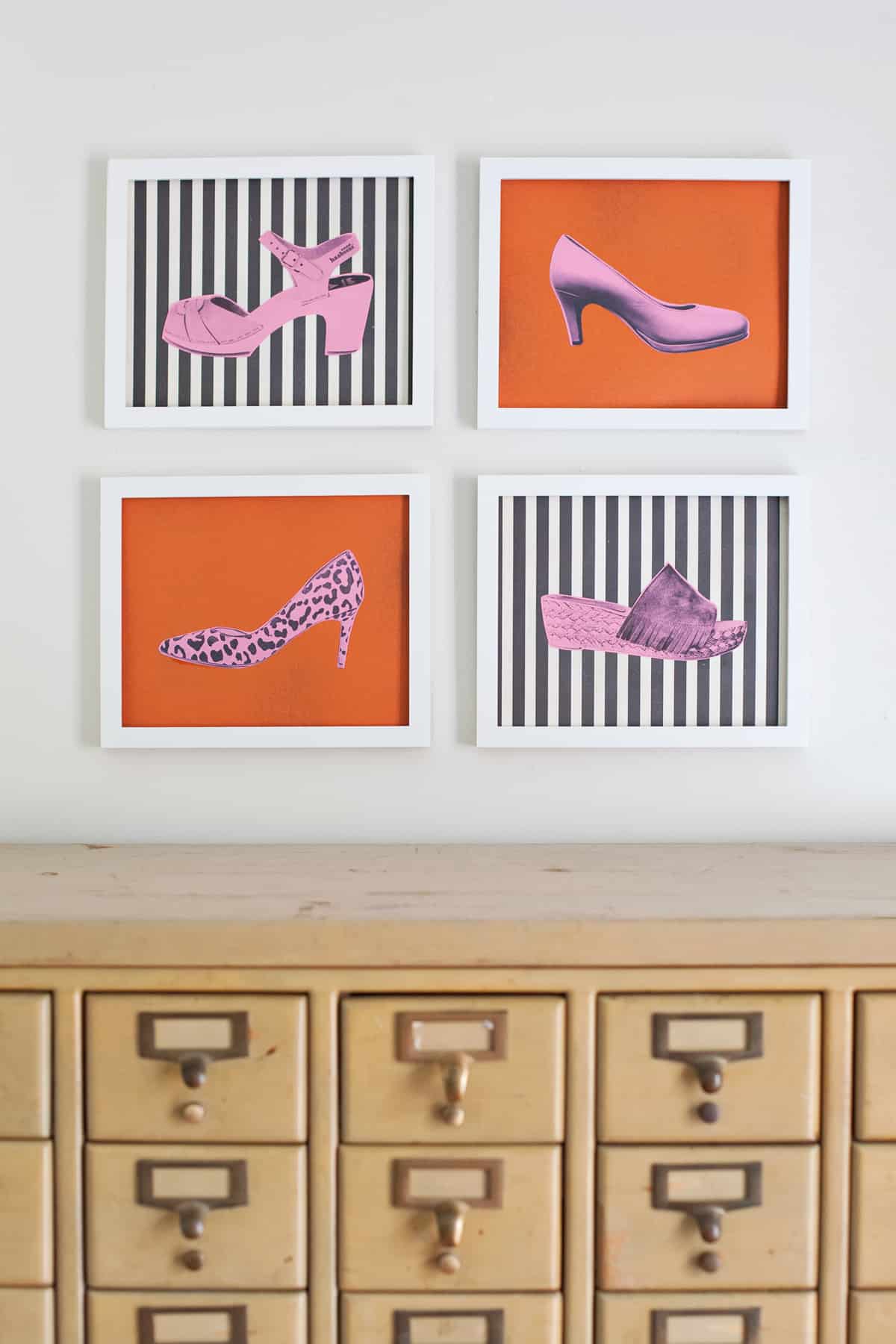 Transform Your Shoe Collection into Pop Art A Beautiful Mess