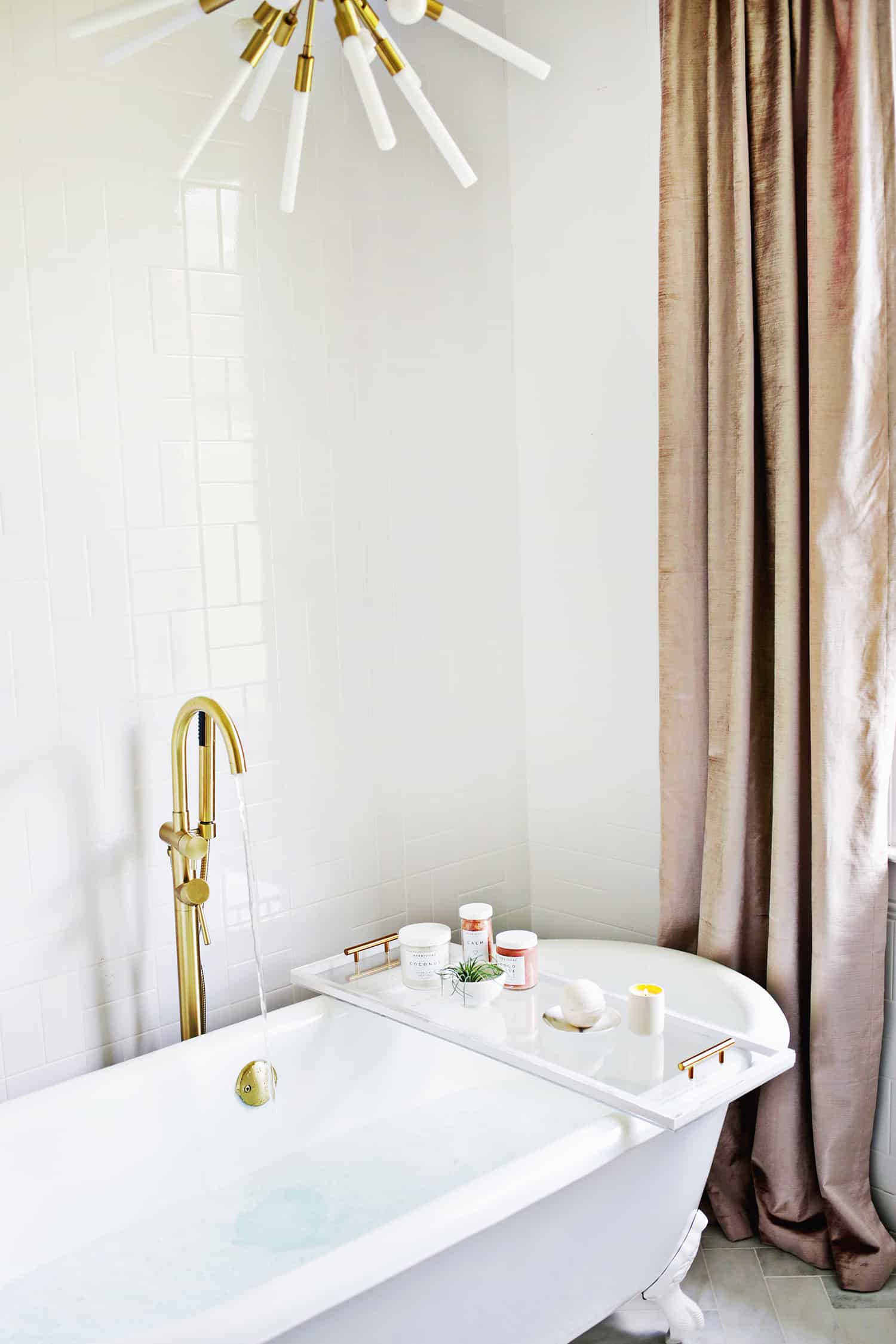 Lucite Bathtub Caddy DIY! A Beautiful Mess
