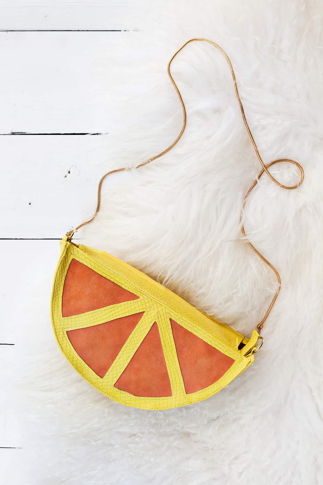DIY Citrus Slice Purse A Beautiful Mess